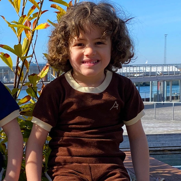 Alba Of Denmark West Sea Terry T-shirt - Cookie Brown
