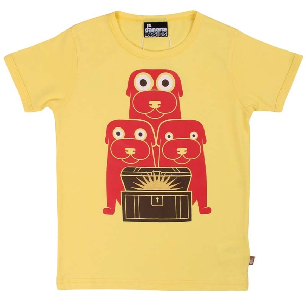 Danefae The Tinderbox Dogs Kids T-Shirt - Lemonade Yellow (Last one! 4y) FINAL SALE