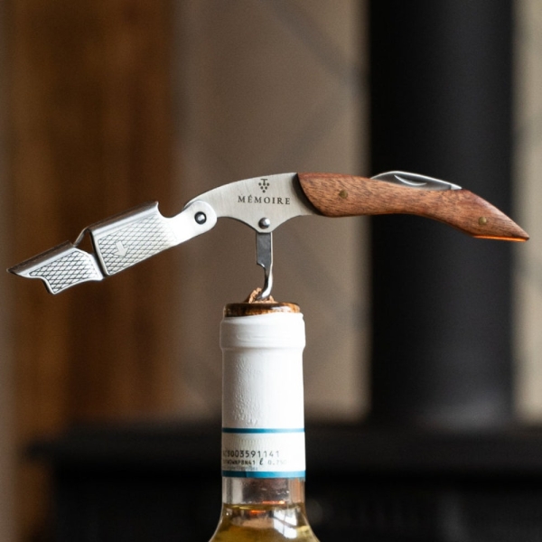 3-in-1 Premium Wine Opener Professional Waiter's Corkscrew with Foil Cutter and Bottle Opener in Gift Box Wine Gift Mémoire Sommelier Knife