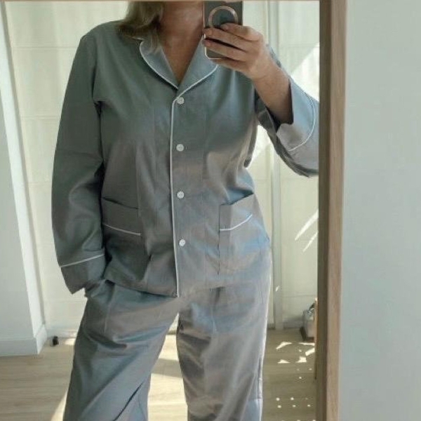 Organic cotton pajama set Women Sleepwear 100% cotton pajamas Bridesmaids pajamas Bridal morning pajama Natural lounge wear Cotton sleepwear