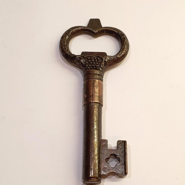Vintage Brass Key Shaped Wine Corkscrew and Bottle Opener | Antique Style Bar Tool | Collectible and Functional Gift