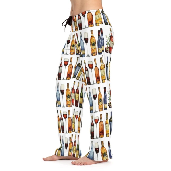 Wine Lover Pajama Pants, Cute Bachelorette Girlfriend Gift, Wine Tasting Lounge Pants, Wife Gift, Best Friend PJs, Women's Sleepwear