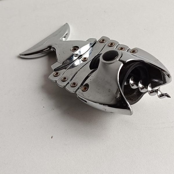 French vintage lazy fish expanding corkscrew/ Zig zag style / mechanical corkscrew vintage corkscrew circa 1990s.