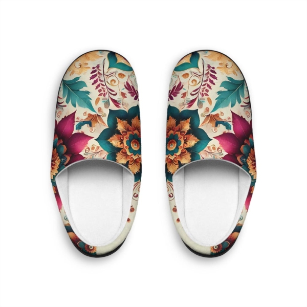 Enchanted Garden Bloom Indoor Slippers for Comfort and Style, Women's Indoor Slippers