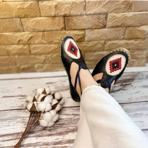 Handmade Barefoot Women's Flat Shoes Handmade Organic Zero Drop Leather Shoe Yemeni Turkish  Yemeni Women's Barefoot