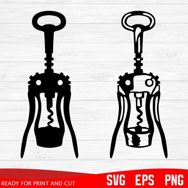 Corkscrew svg, Corkscrew silhouette svg, Cricut file svg, File for cut svg, png eps svg