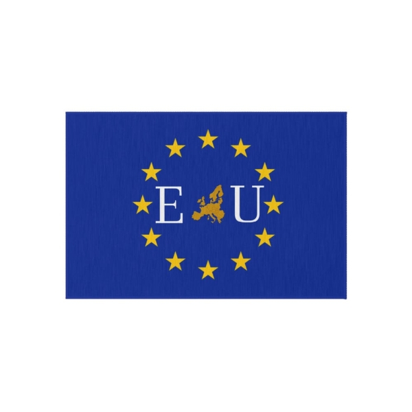 Euclidean Style Outdoor Rug | EU Flag Table Decor, Garden Accent, Patio Mat, Camping Accessory