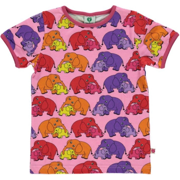 Smafolk Elephant T-Shirt - Sea Pink
