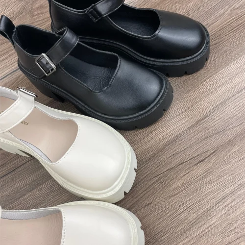 Mary Jane Campus Small Leather Shoes Black Mary