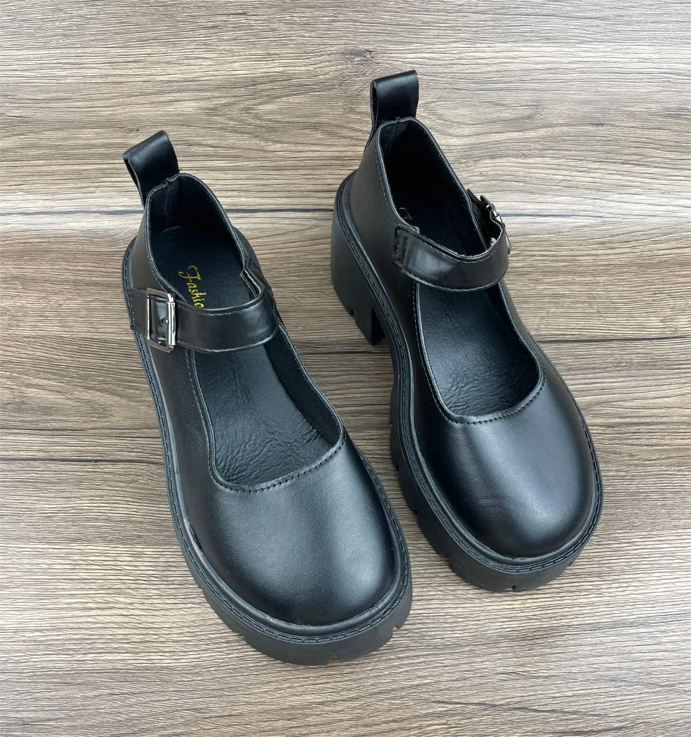 Mary Jane Campus Small Leather Shoes Black Mary