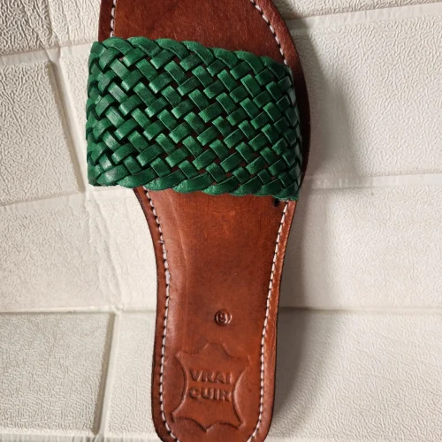 Women’s Braided Leather Summer Moroccan Sandals