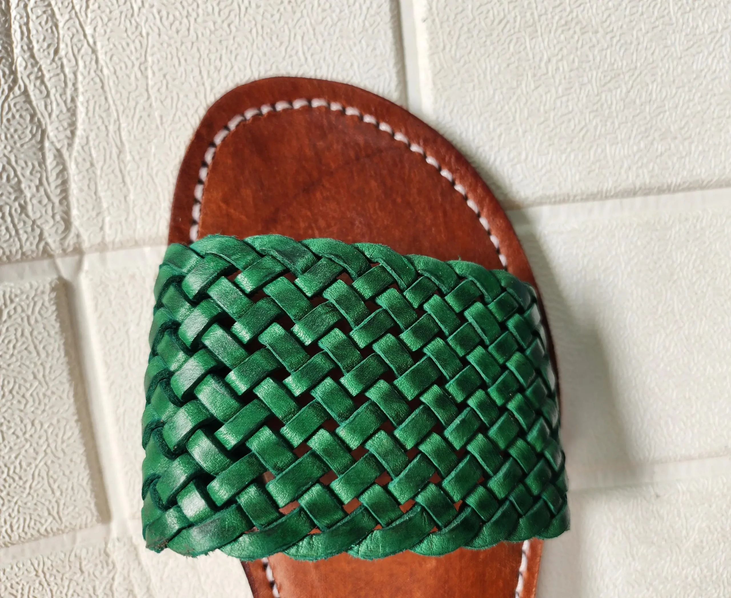 Women’s Braided Leather Summer Moroccan Sandals