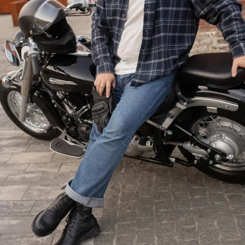 Vintage Black And Brown Leather Boots Men S